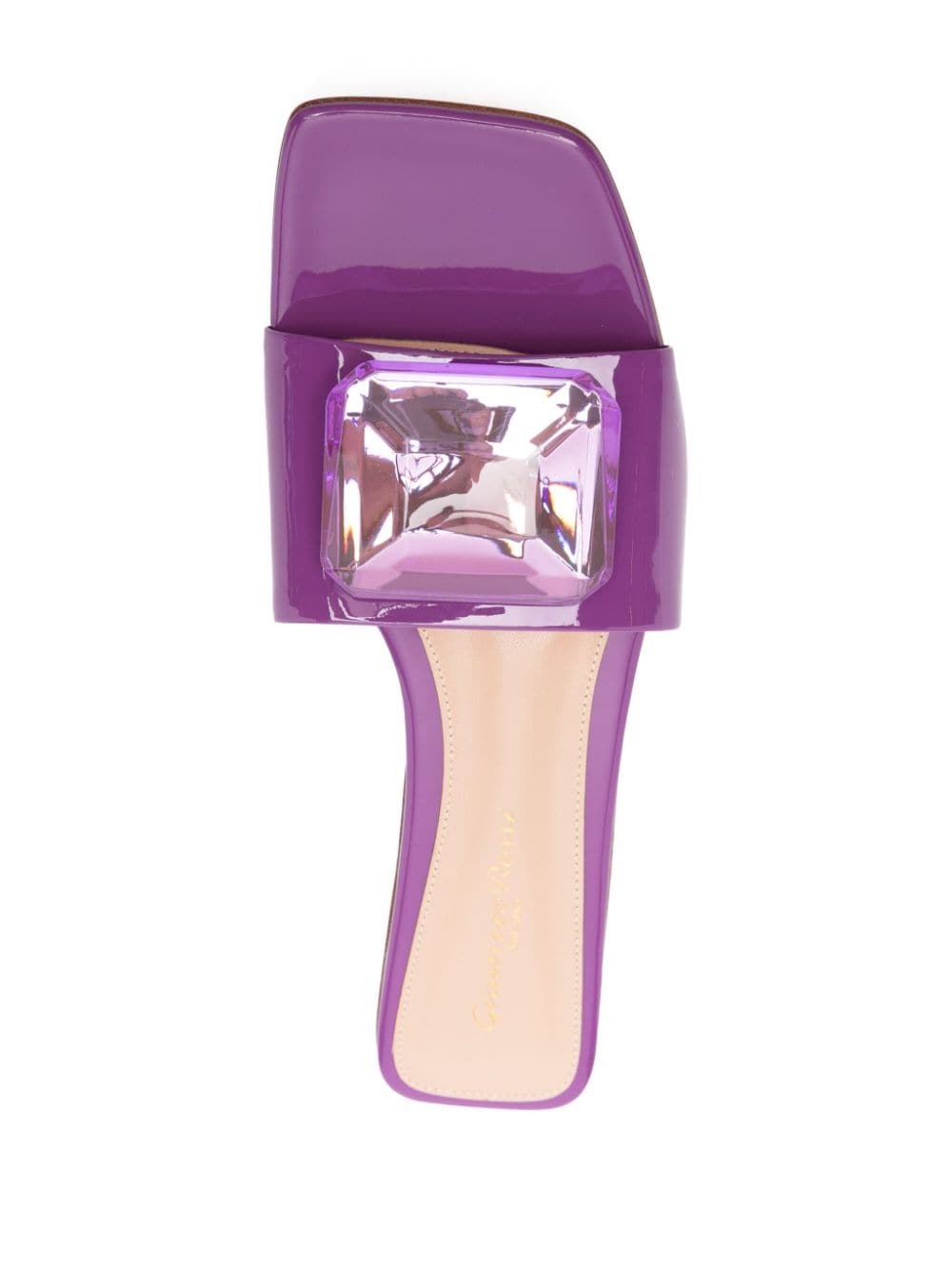 Jaipur crystal-embellished slides - 4