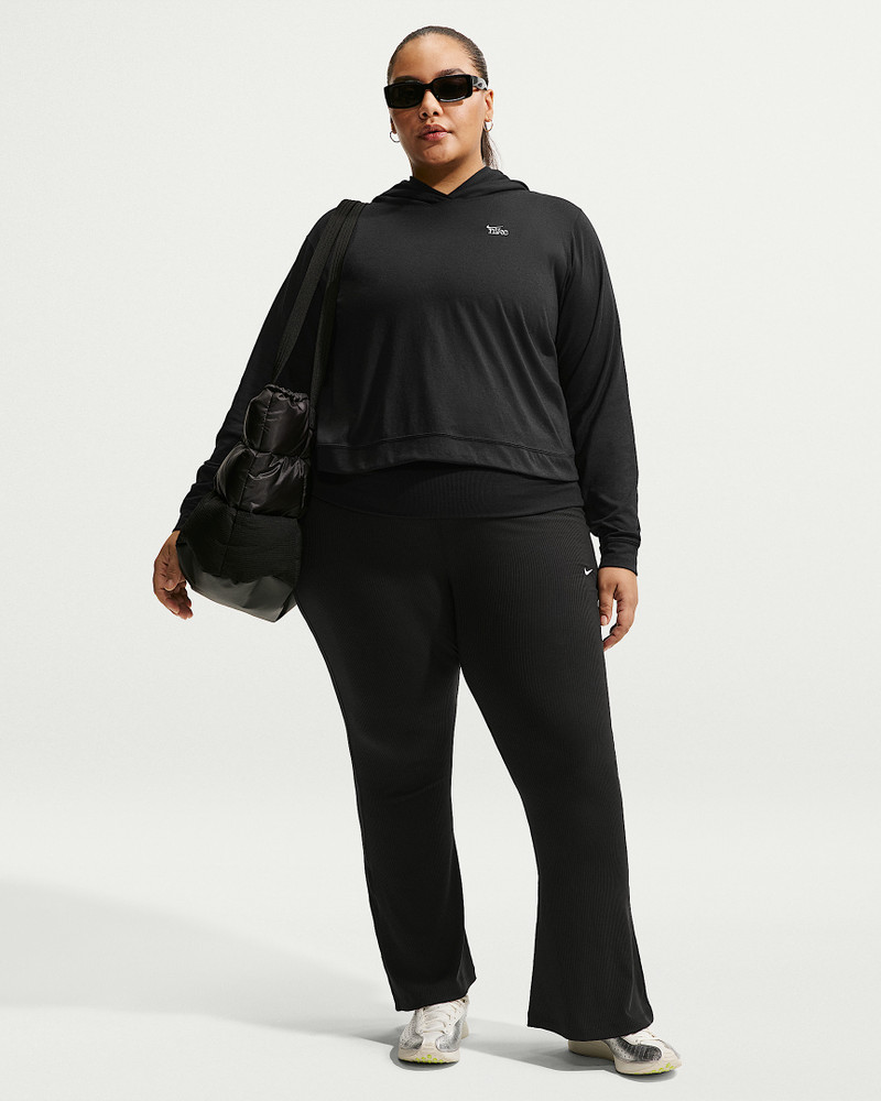 Nike Sportswear Chill Knit Women's Mid-Rise Tight Ribbed Pants (Plus Size) 1