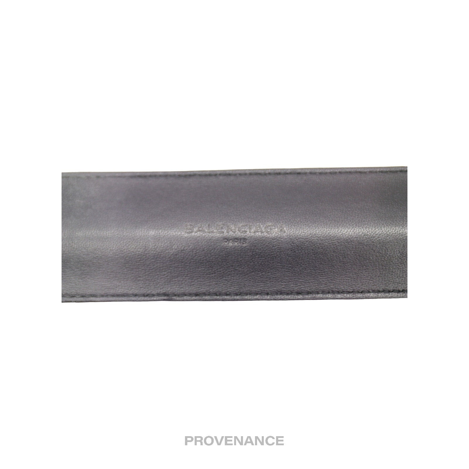 Balenciaga Slap Bracelet - Black Leather - 4