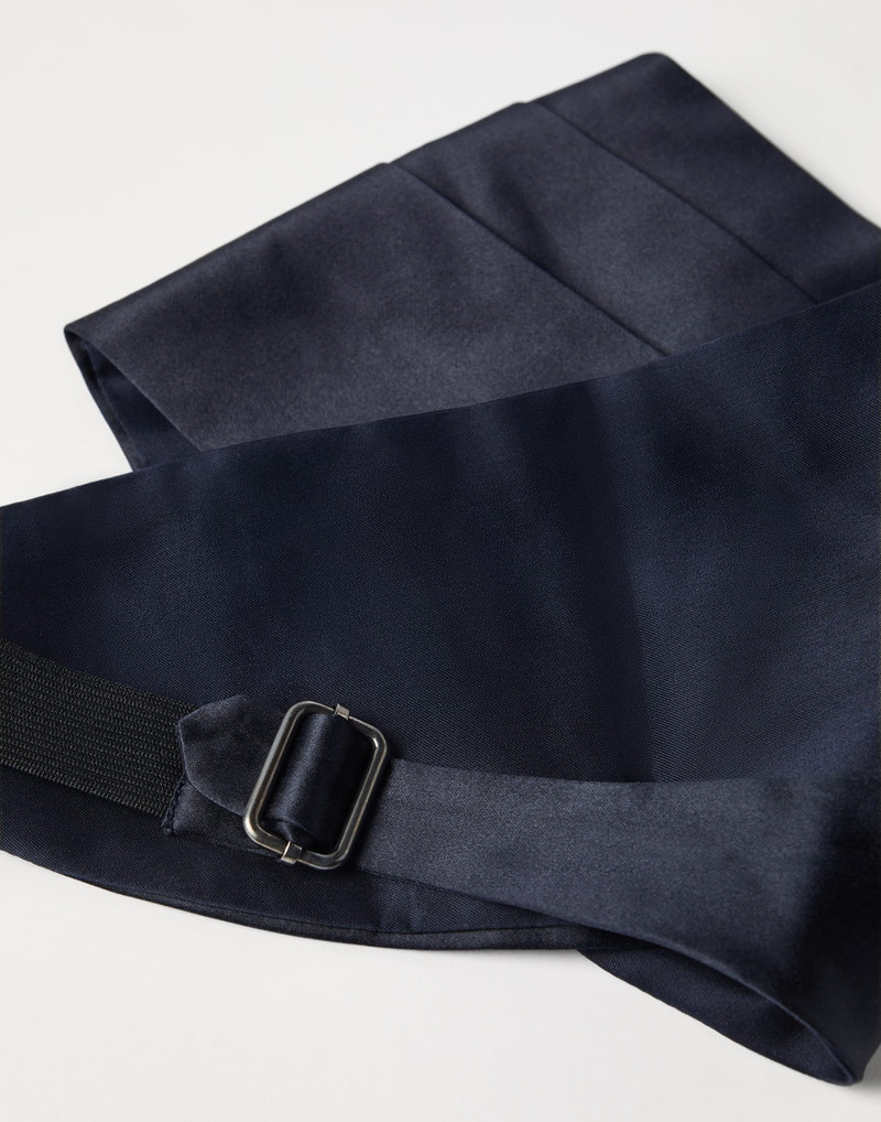 Brunello Cucinelli Cotton and silk satin cummerbund outlook