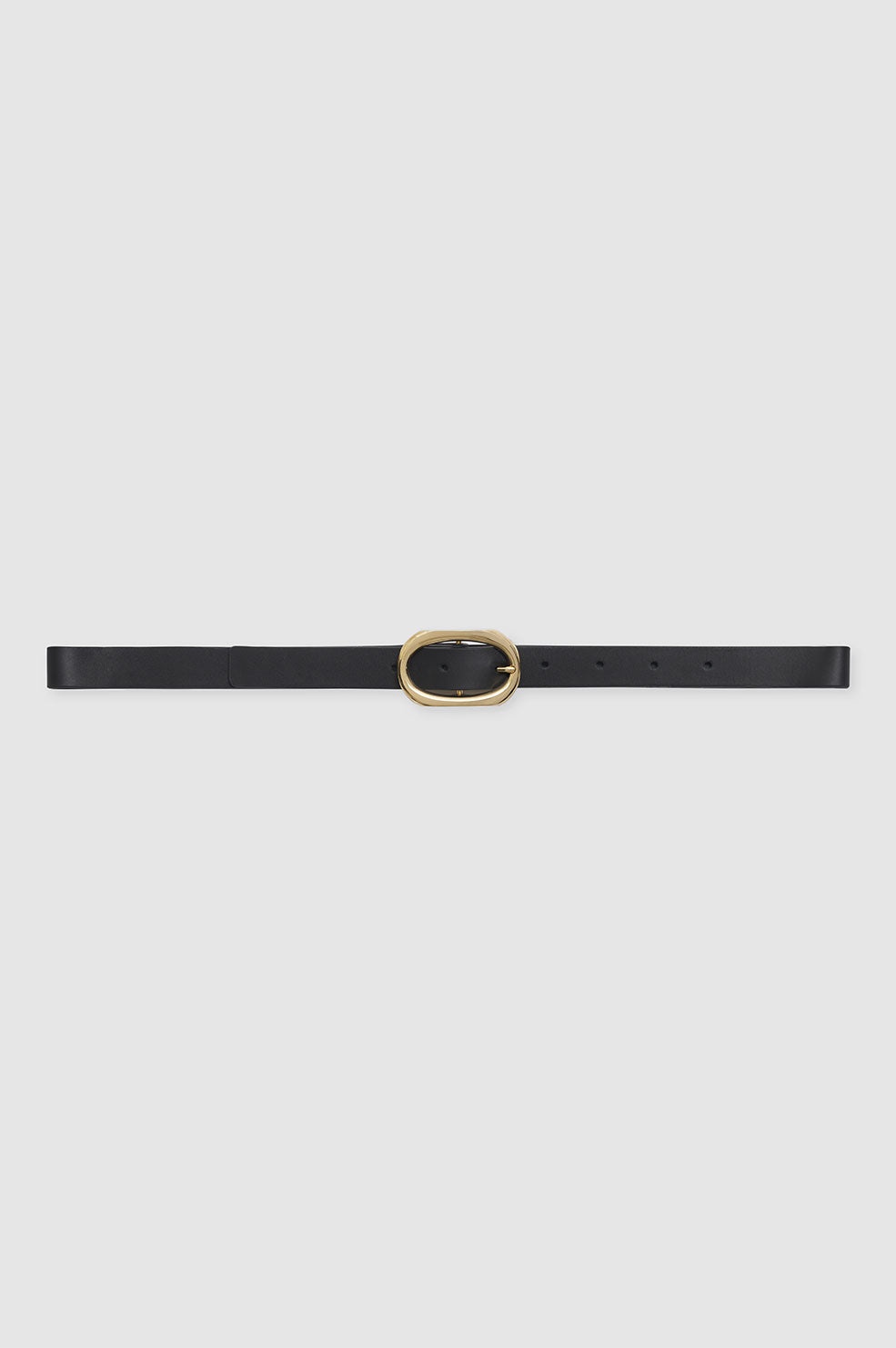 Small Signature Link Belt - Black With Gold - 1