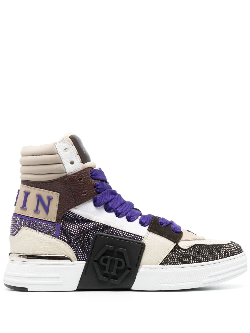 Phantom Skull & Bones hi-top sneakers - 1