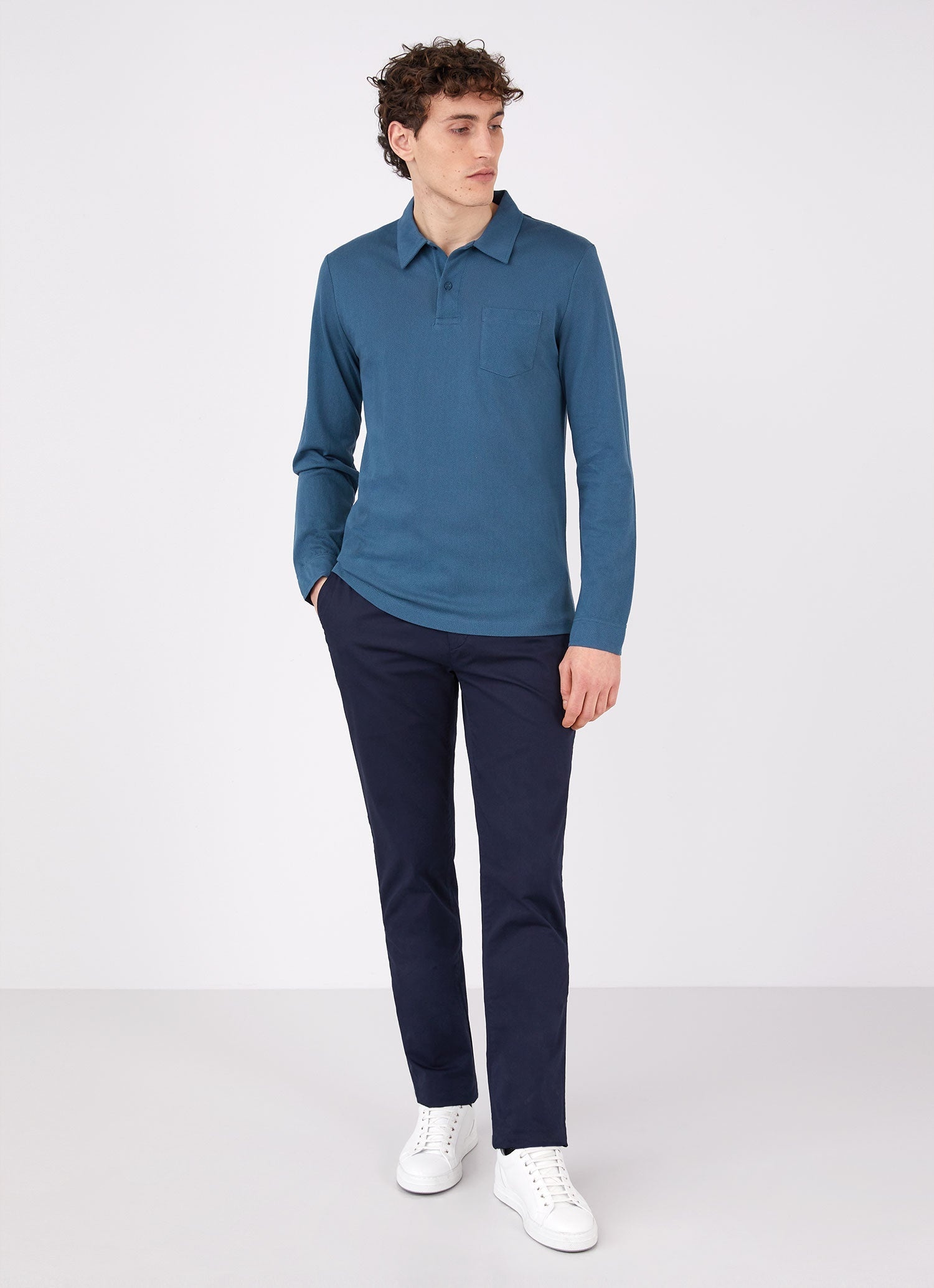 Riviera Long Sleeve Polo Shirt - 3