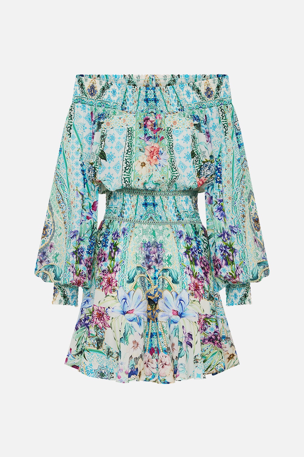 OFF SHOULDER SHORT DRESS - 7