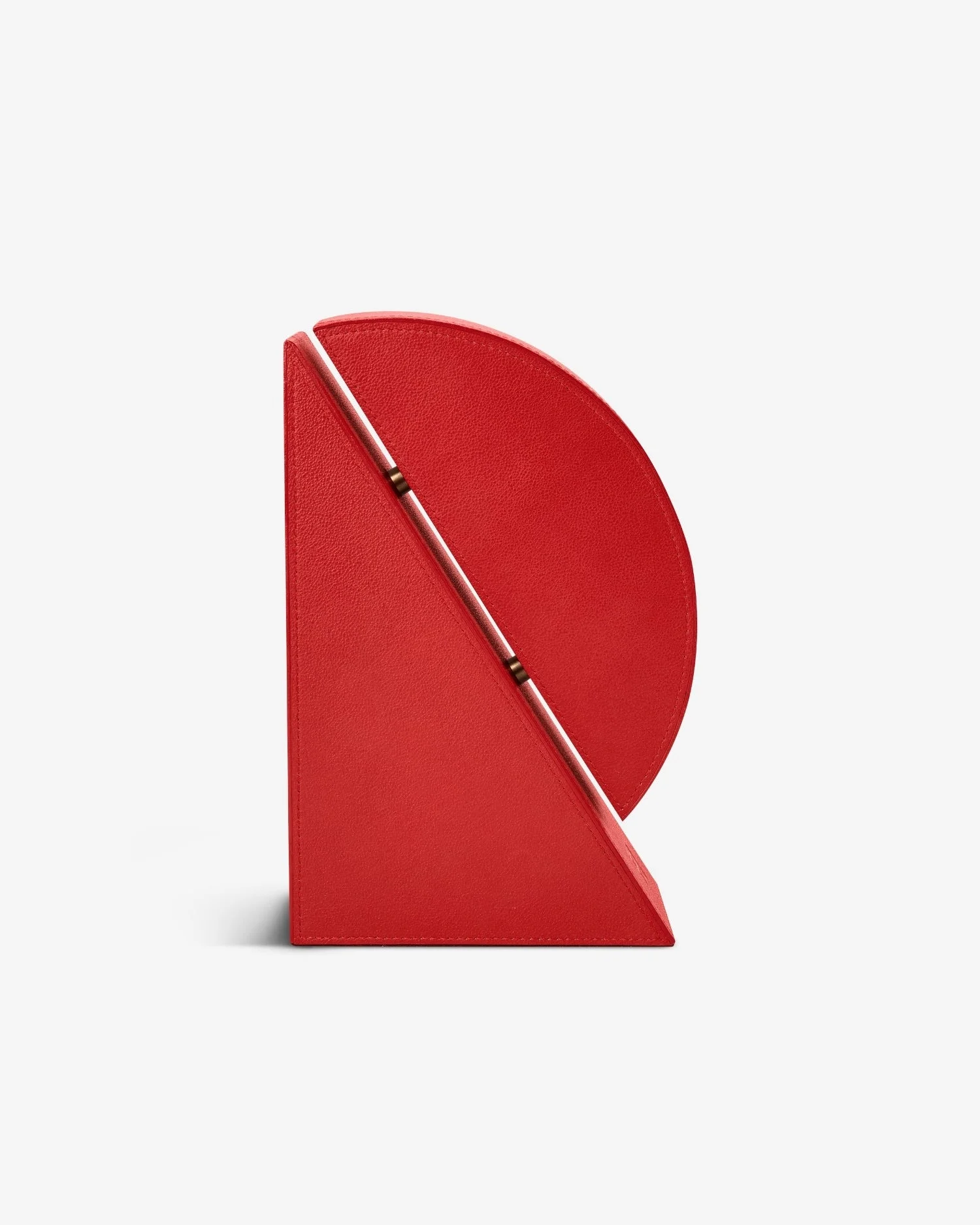 Right Cubist Bookend - Red - 1