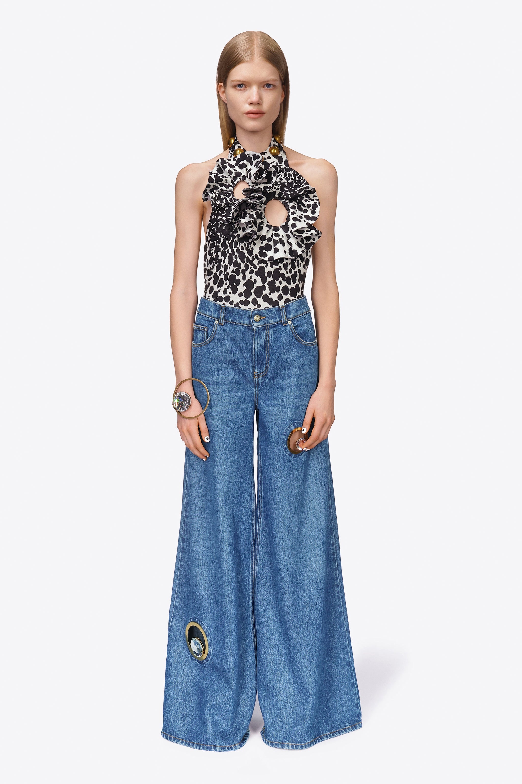 DALMATIAN FLOWER BODYSUIT - 3
