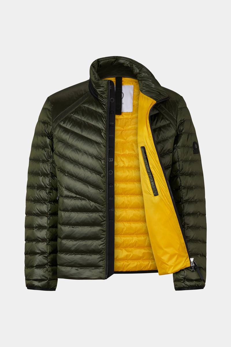 Liman Lightweight down jacket in Olive green 7
