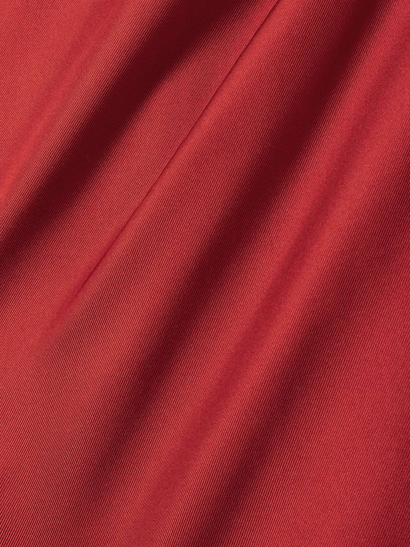 Remy knotted silk-twill top Red - 4
