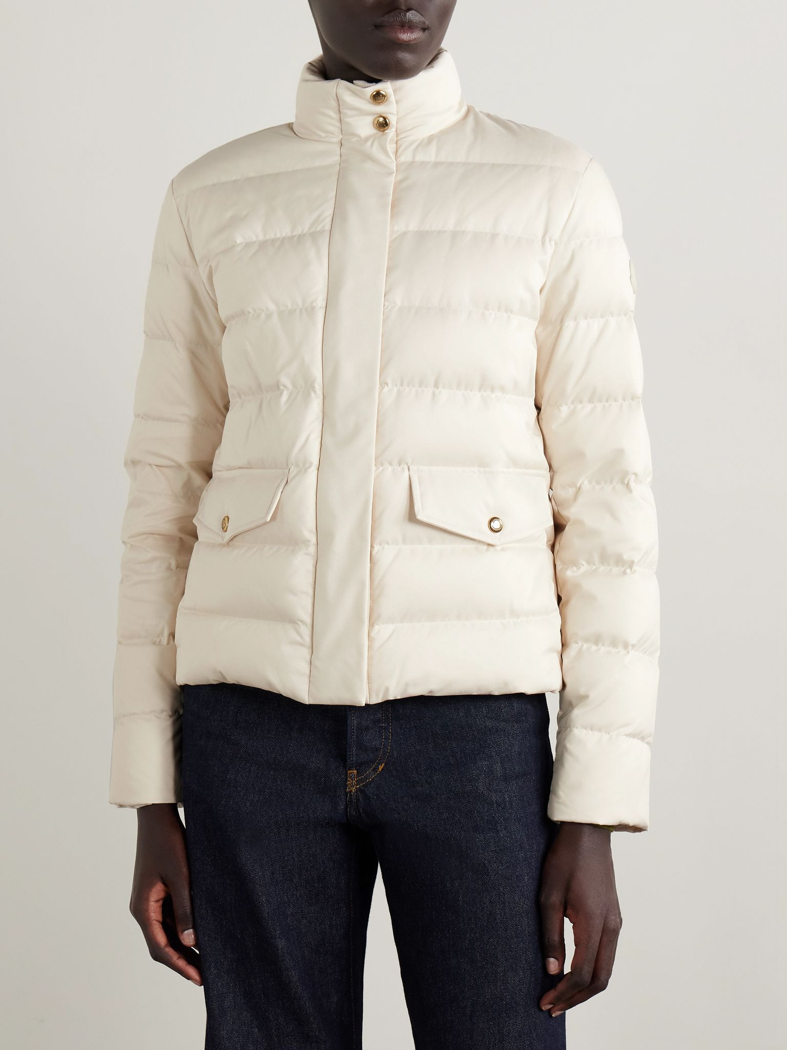 Bessettes quilted shell down jacket Cream - 3