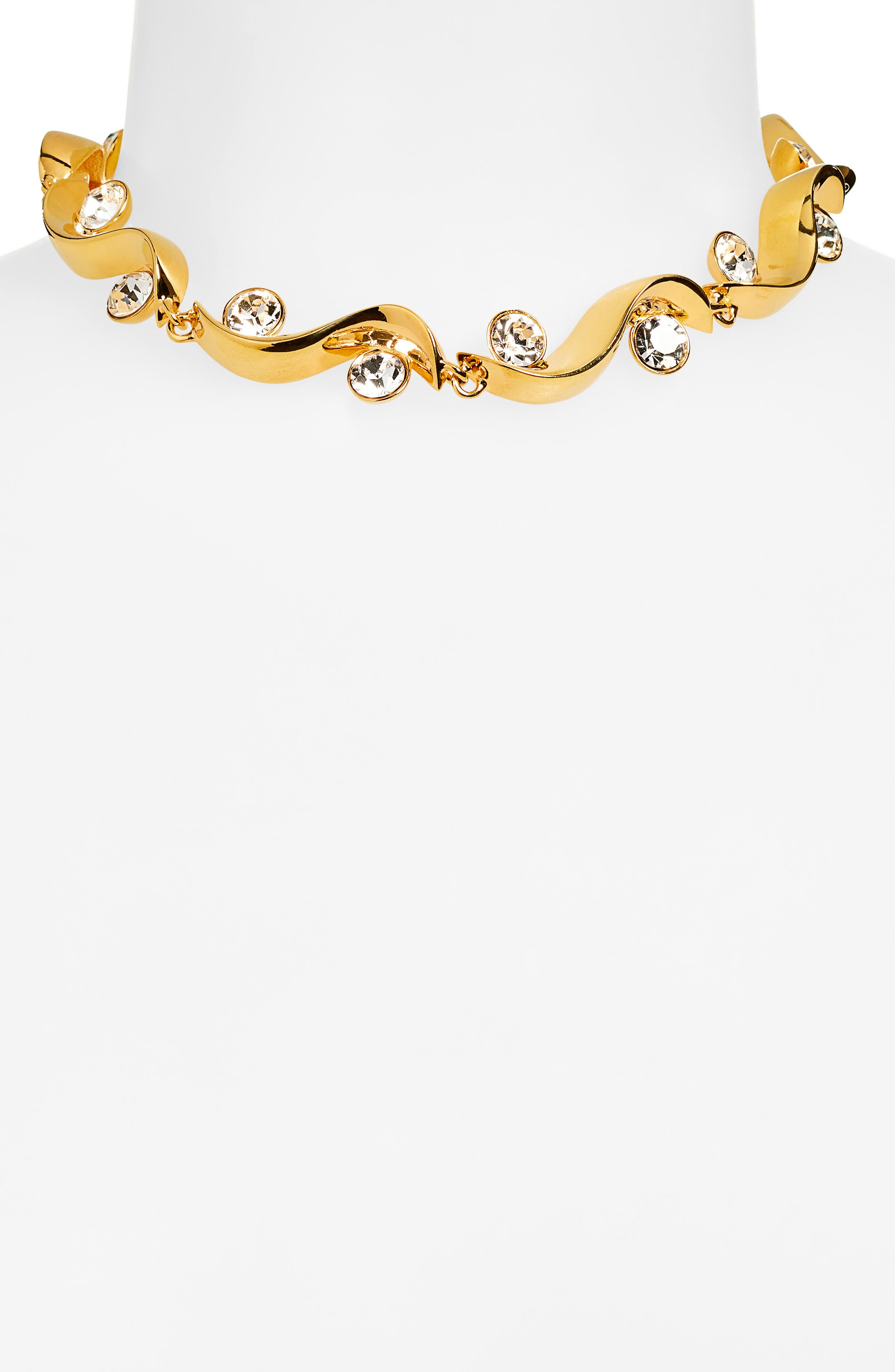 Oscar de la Renta Crystal Wave Necklace at Nordstrom - 3