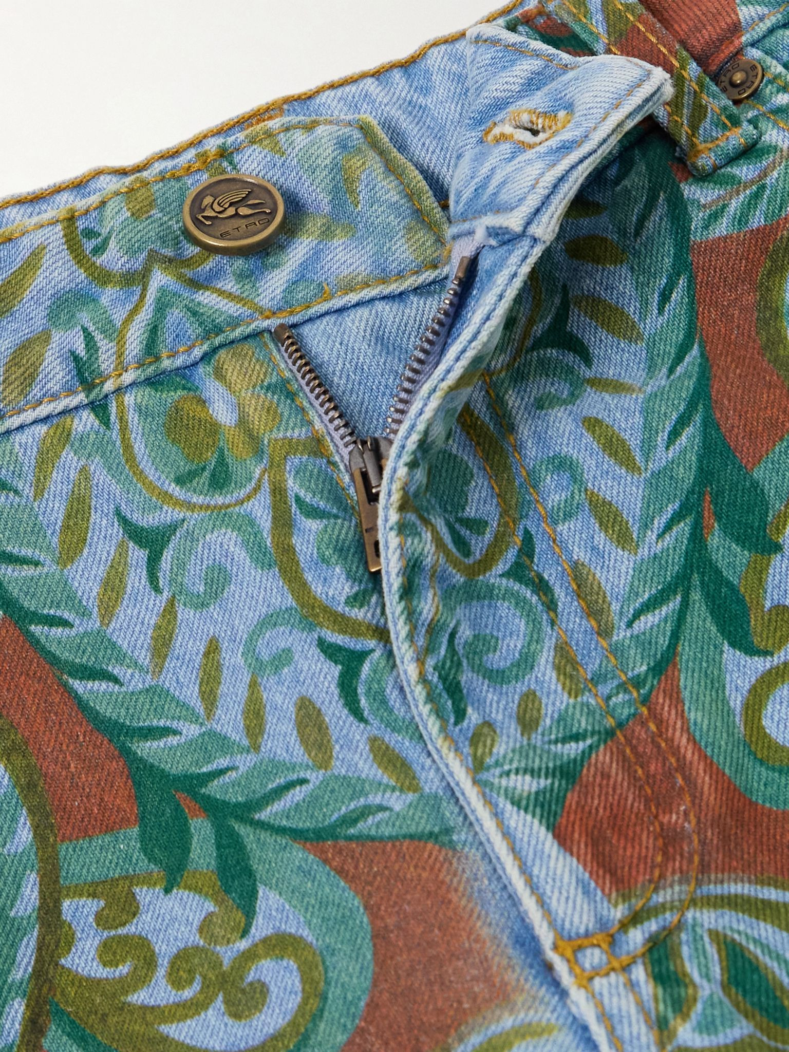 Paisley-print flared jeans Multi - 6