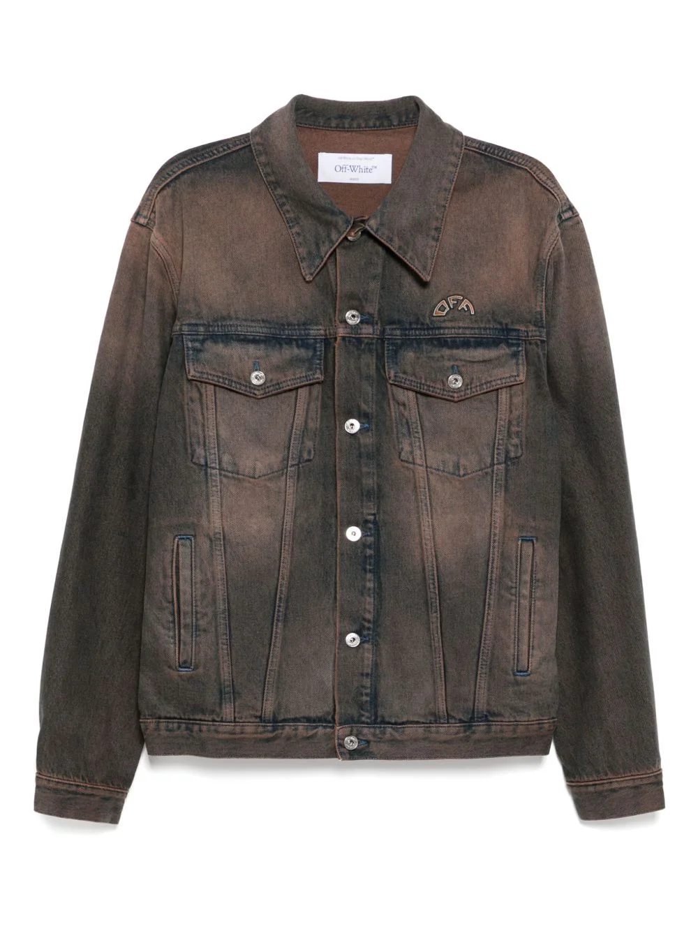 overdyed denim skate jacket - 1