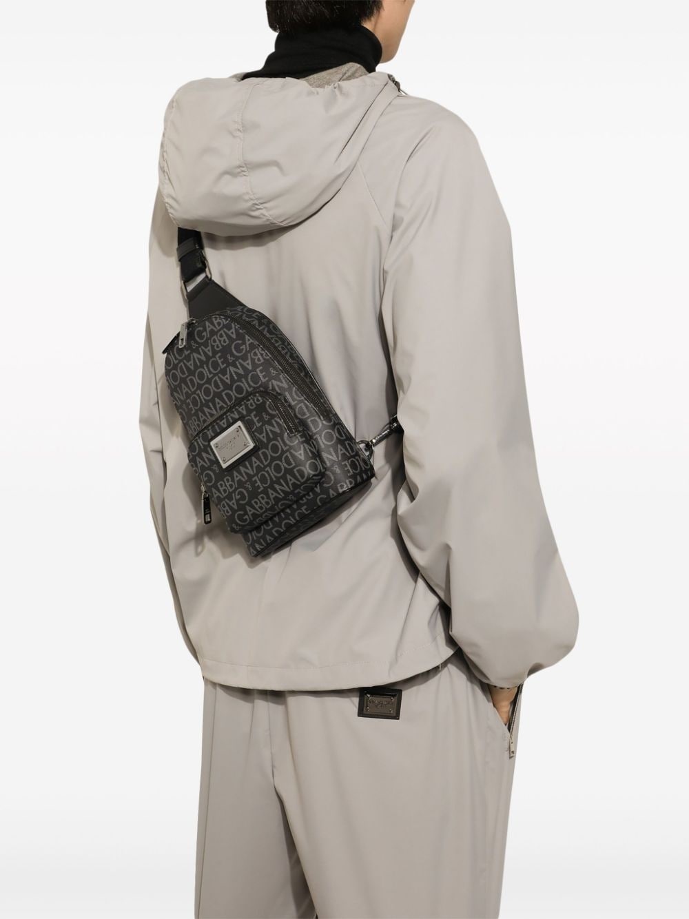 logo-plaque adjustable-strap belt bag - 2