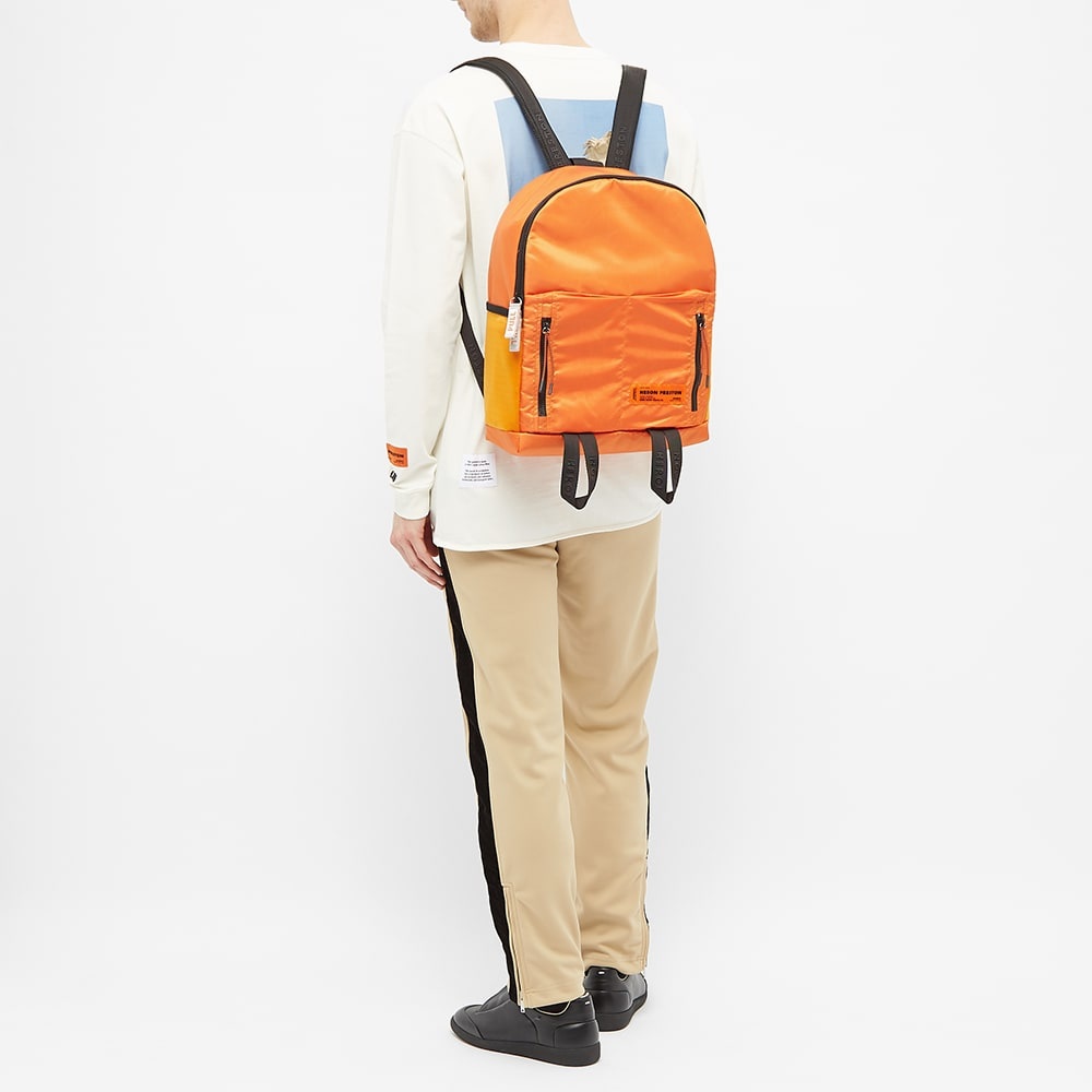 Heron Preston Zip Round Logo Backpack - 6