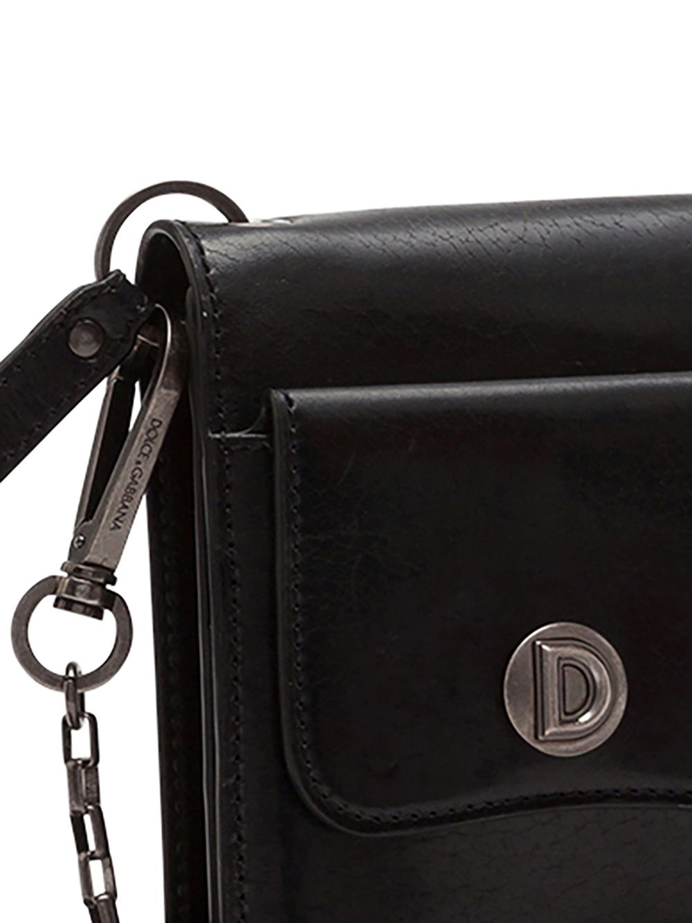 logo-embossed crossbody leather bag - 3