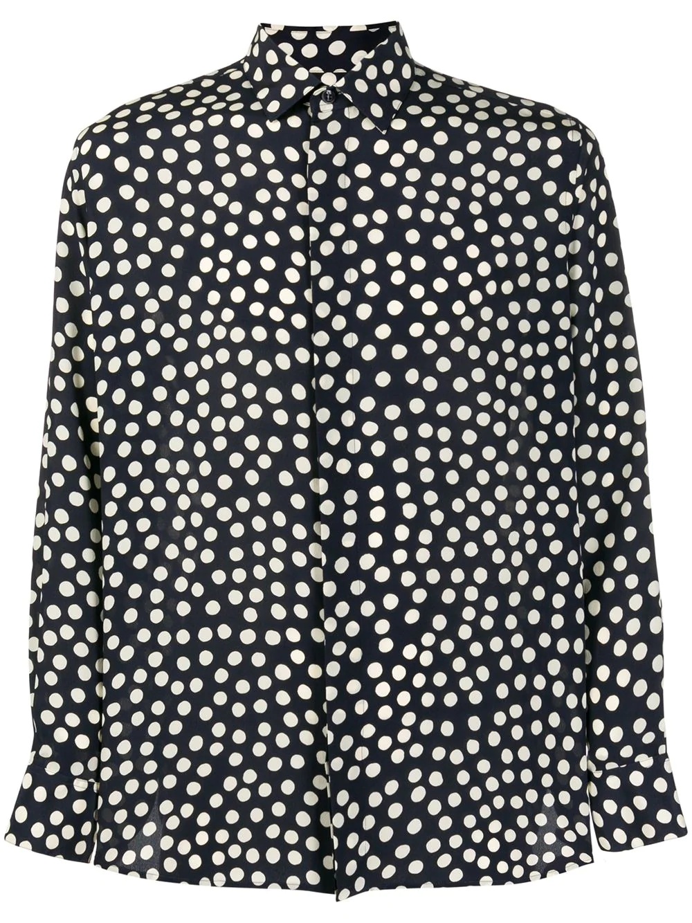 polka dot print shirt - 1