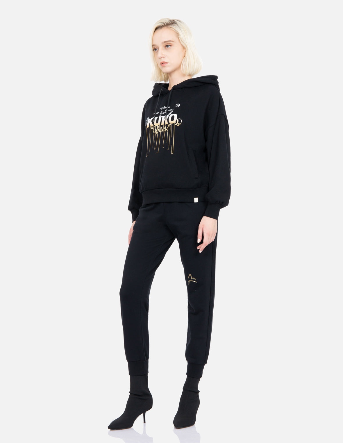 Kamon and Logo Print Sweatpants - 3