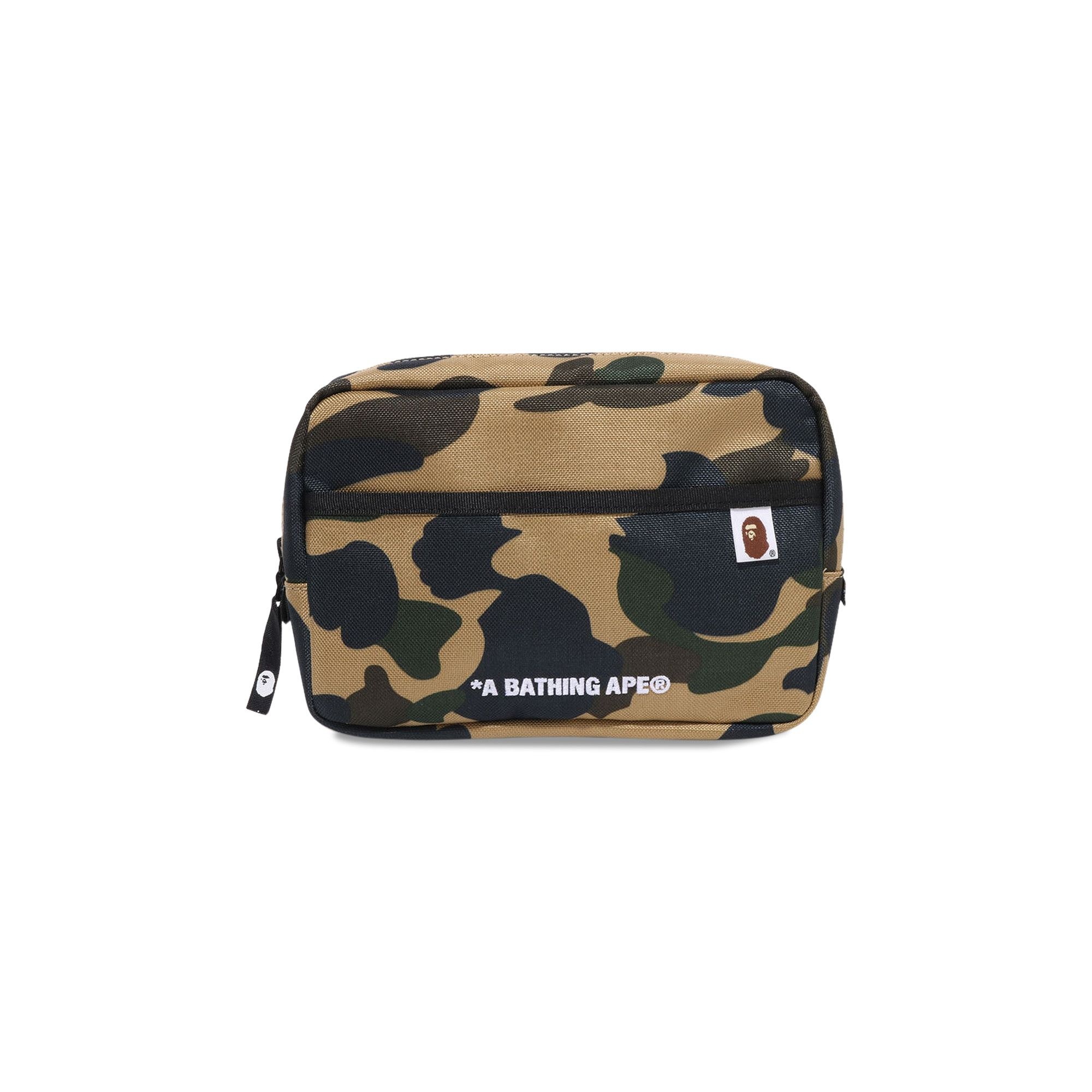 BAPE 1st Camo Cordura Multi Pouch 'Yellow' - 1