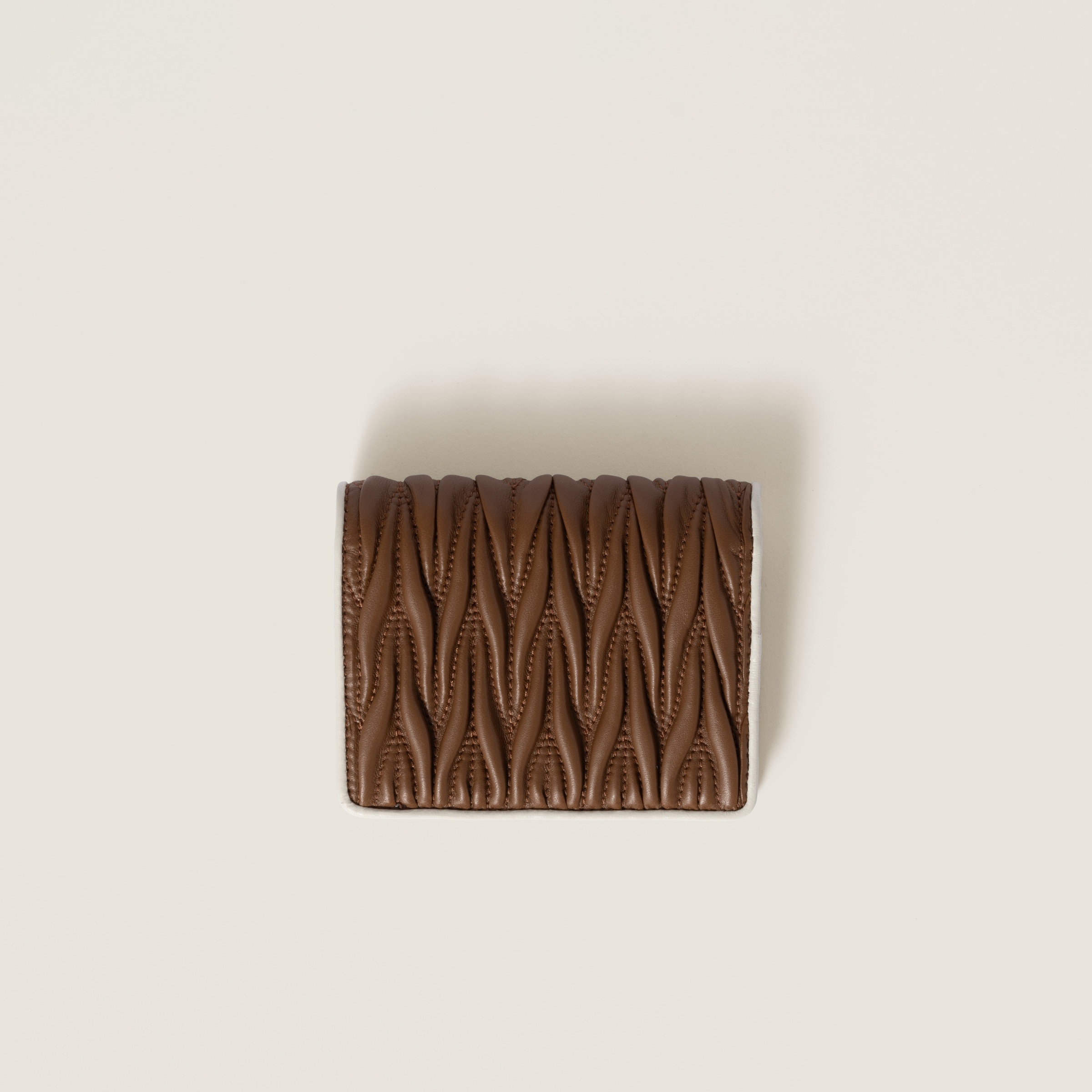 Small matelassé nappa leather wallet - 3