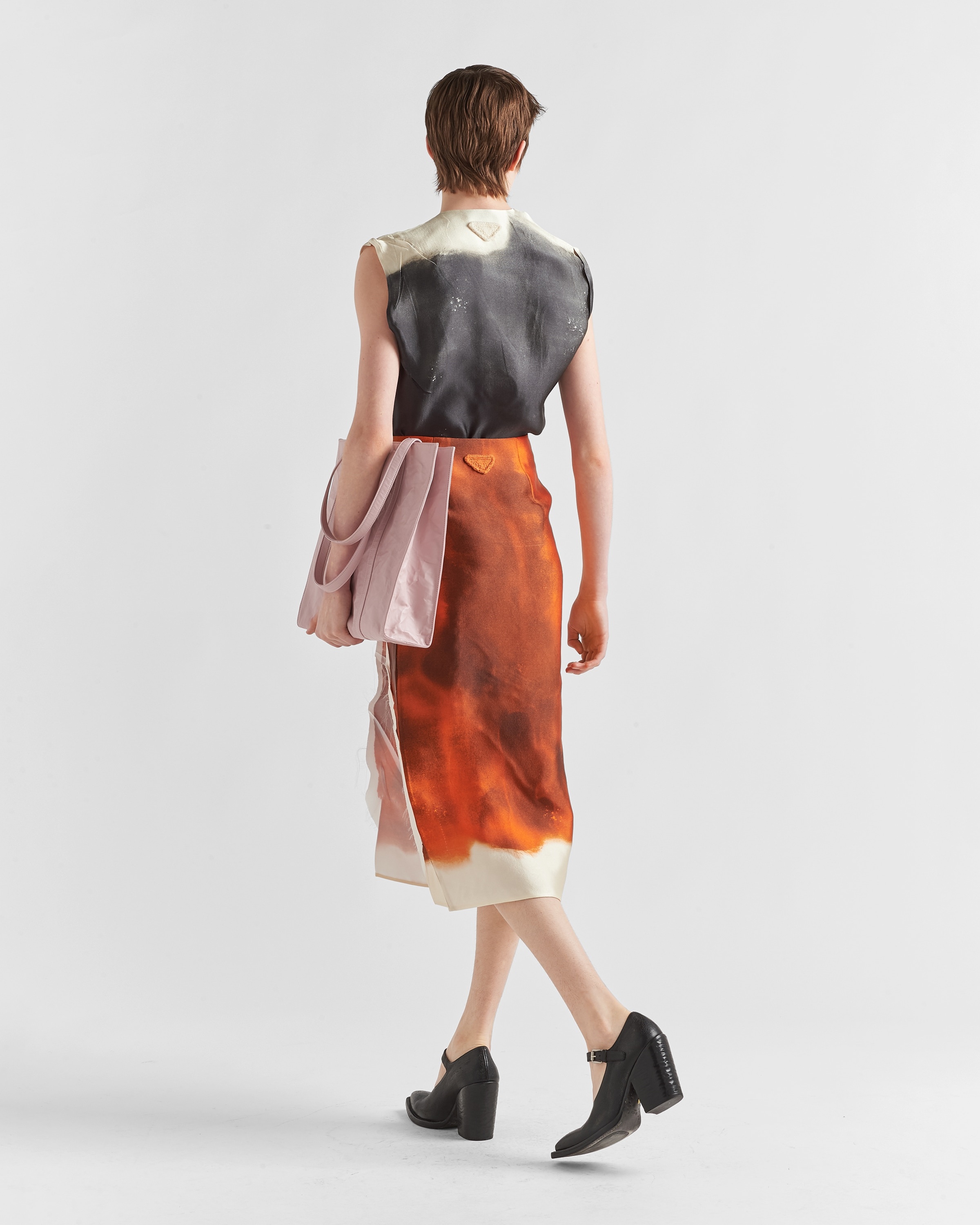 Printed satin top - 5