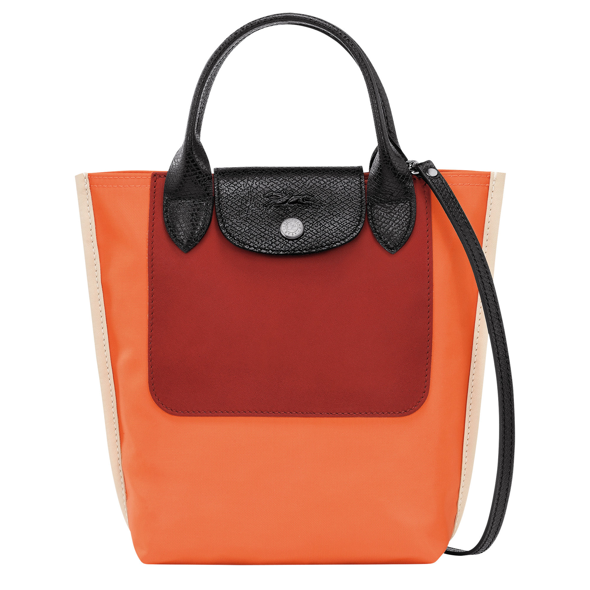 Cabas Longchamp XS Tote bag Orange - Canvas - 1