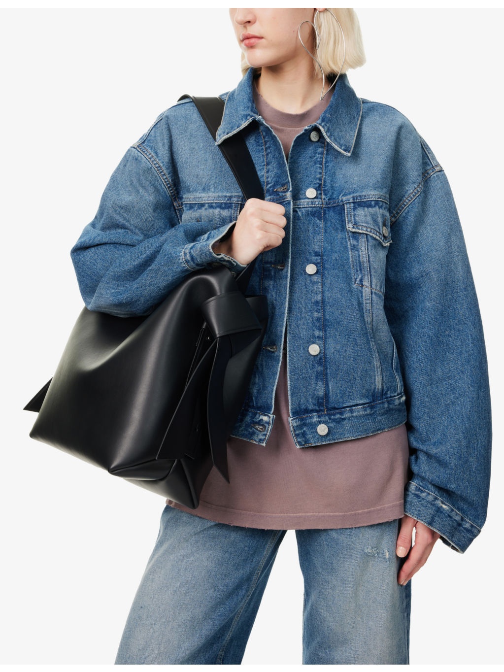Musubi Medium Leather Shoulder Bag - 2