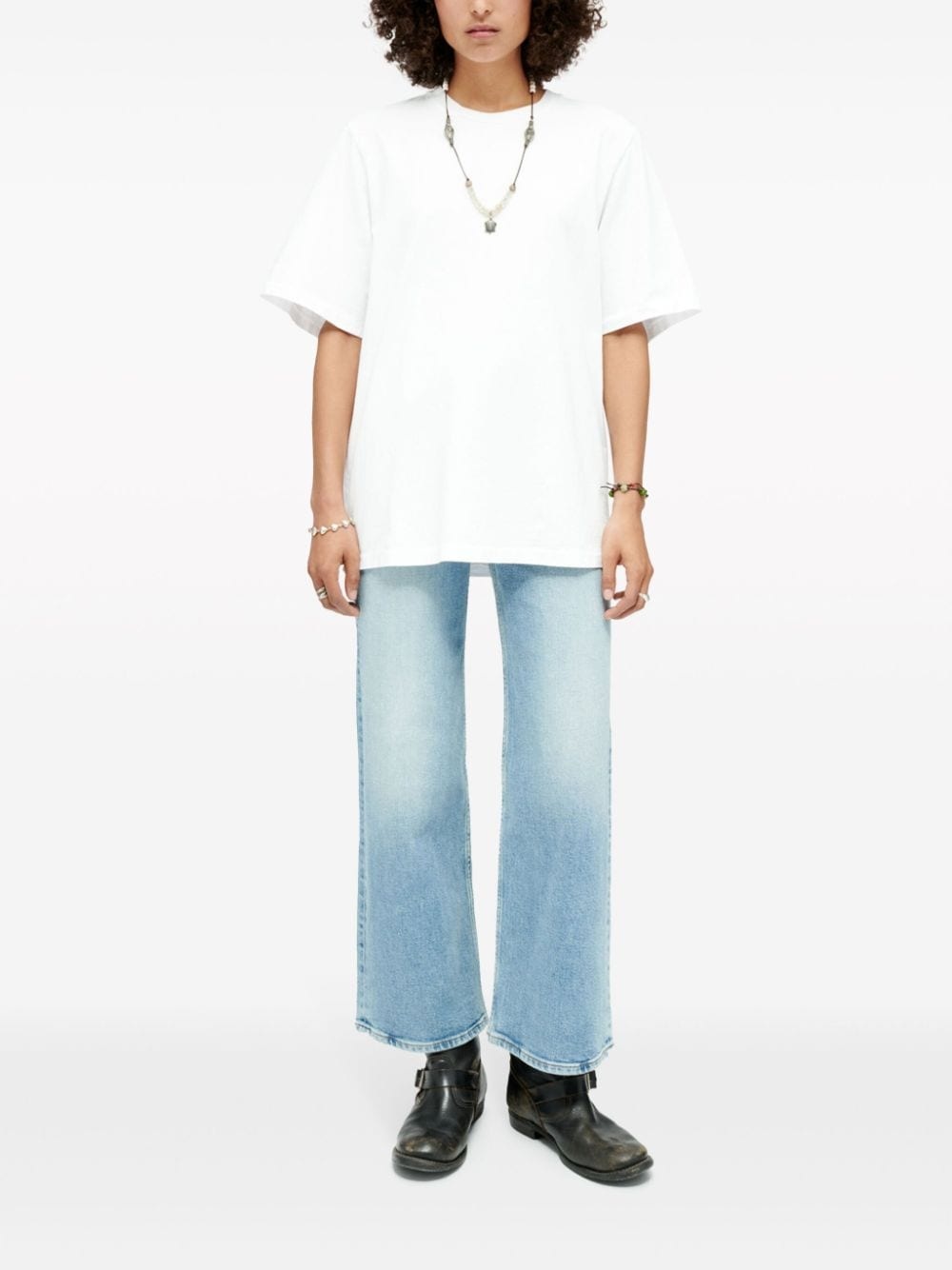 wide-leg cropped jeans - 3