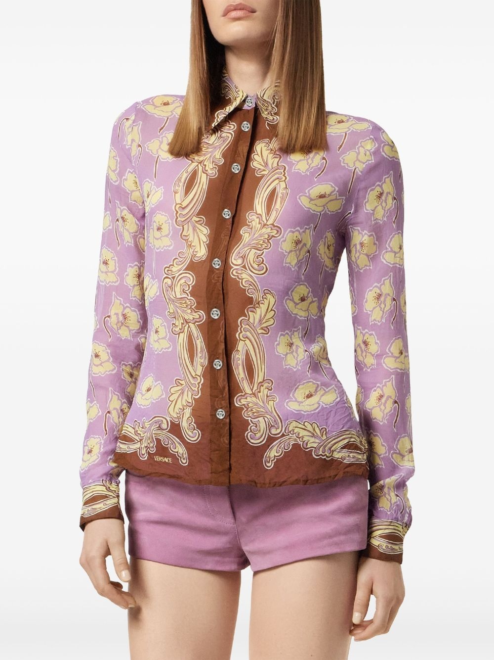 Poppies foulard shirt - 3