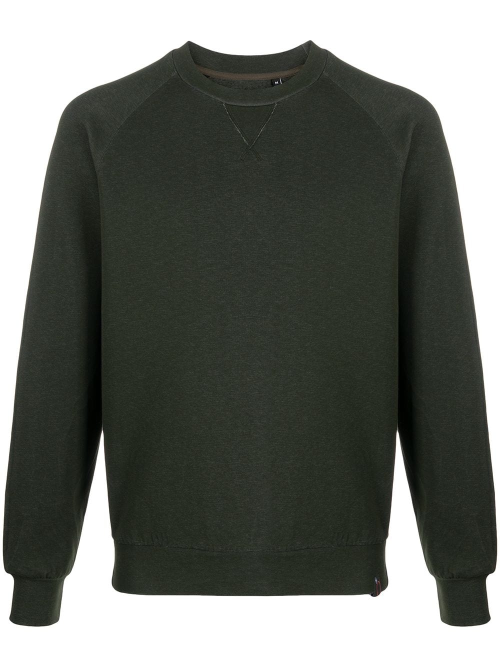 crew neck rib-trimmed sweatshirt - 1