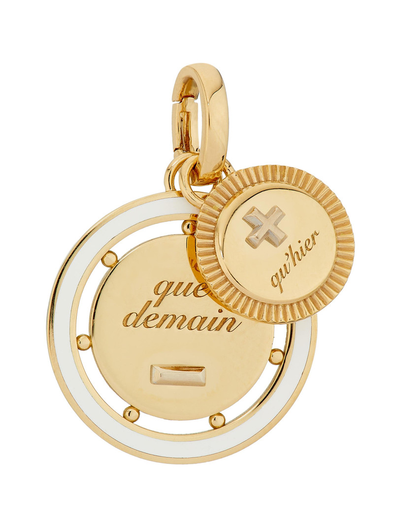 Women's Vivacity 18K Yellow Gold & Ceramic Ever Growing Love Medallion - Yellow Gold 4