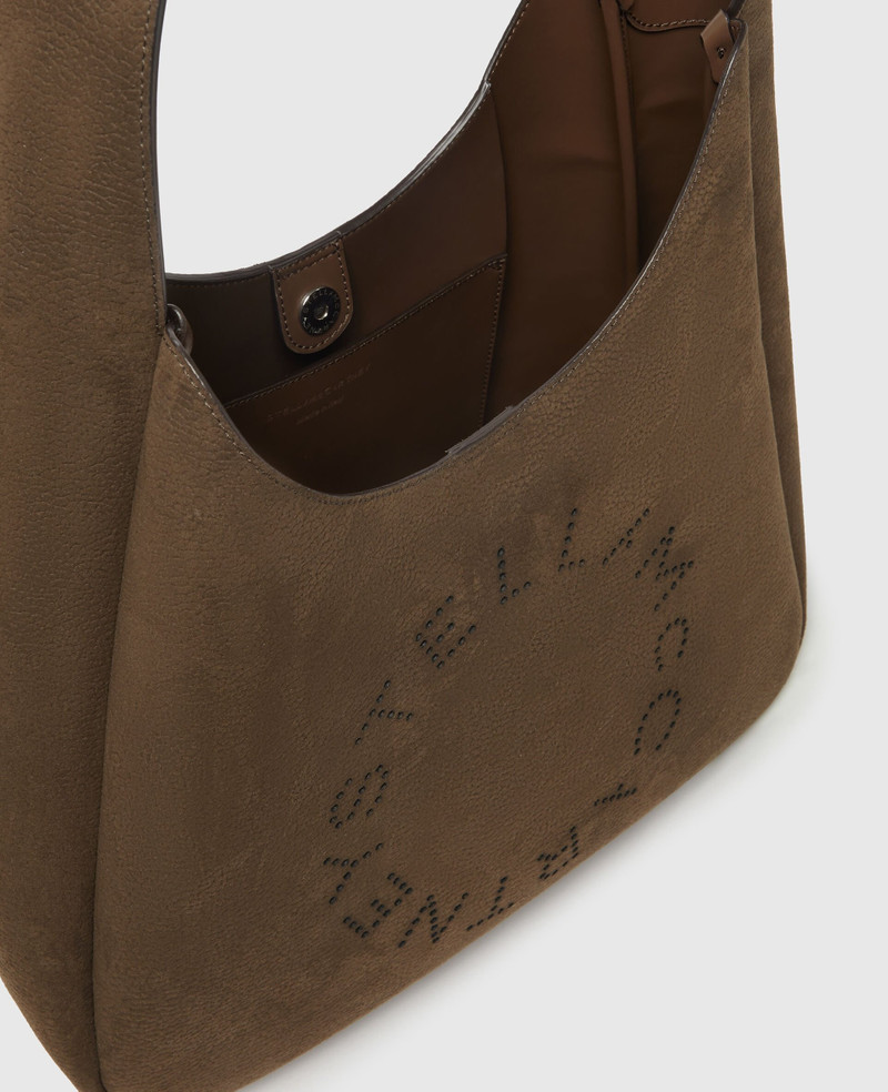 Stella McCartney Logo Suede Large Hobo Bag outlook