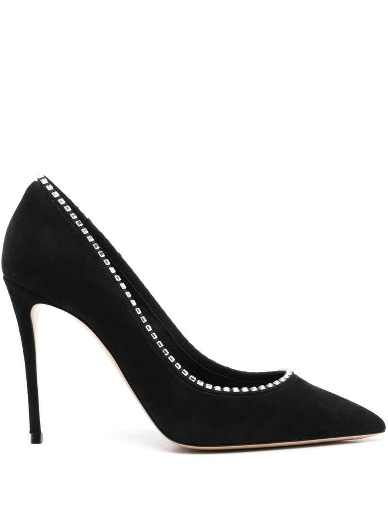 100mm crystal-embellished pumps 1