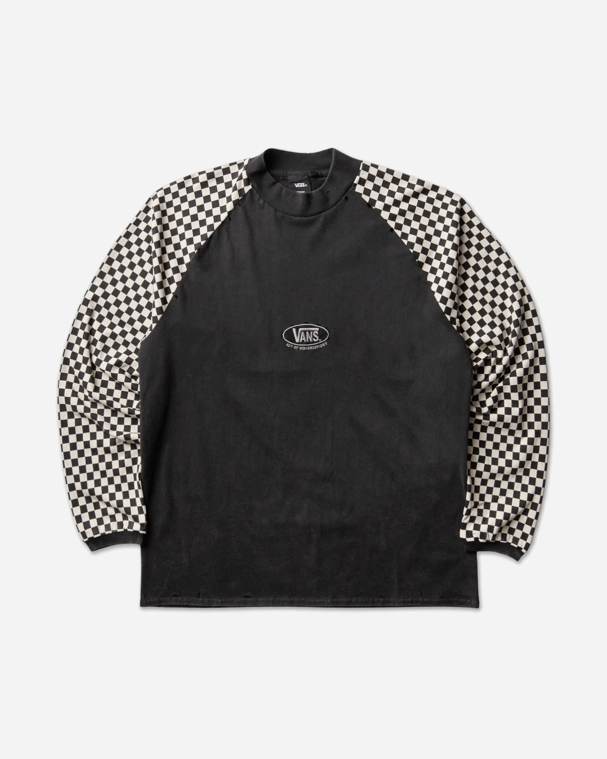 Act of Disagreement Racing Longsleeve T-Shirt Black / White - 1