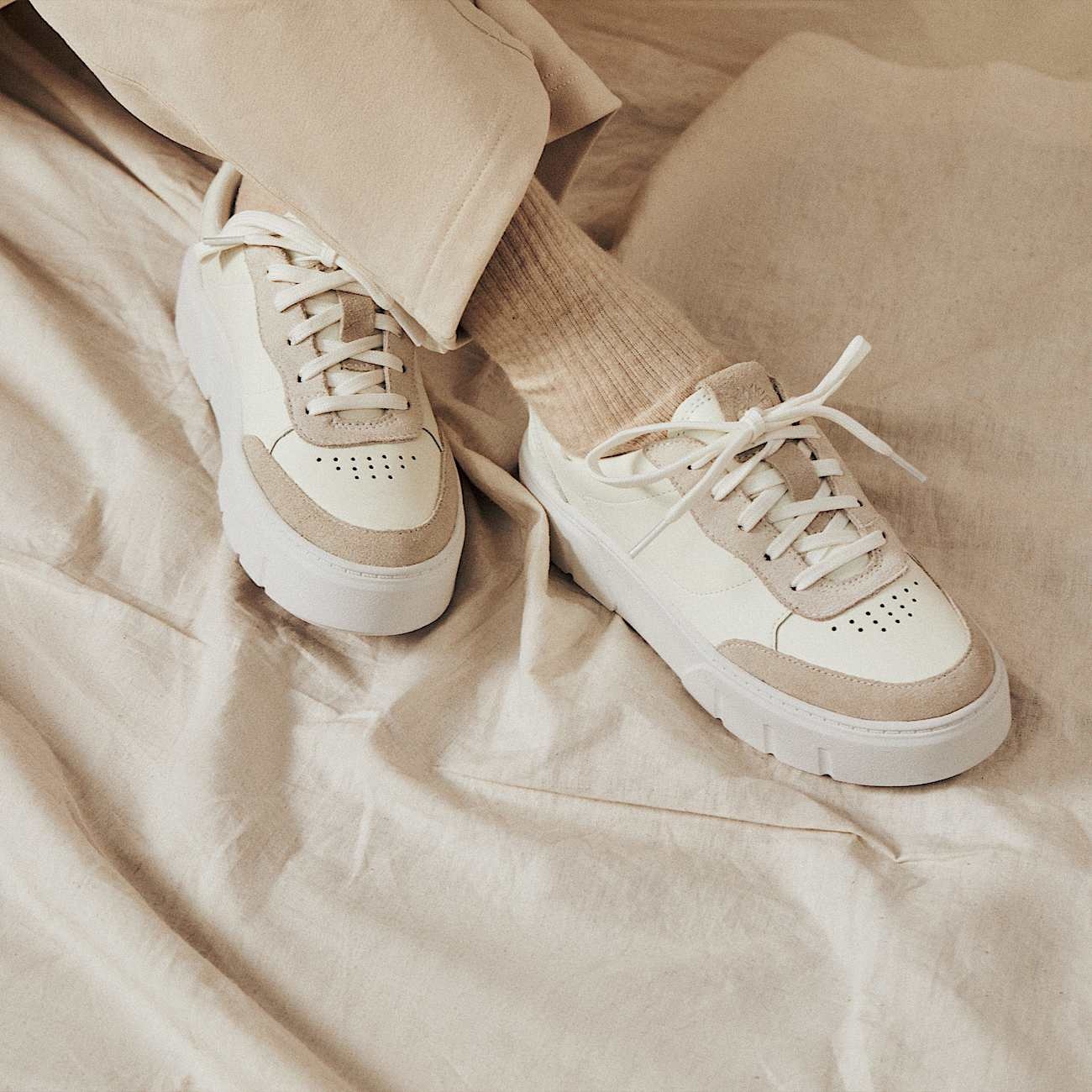 Women's Laurel Court Suede Accent Lace-Up Sneaker - 2