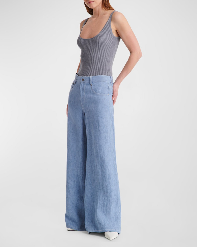 TWP Tiny Dancer Wide-Leg Denim Jeans outlook