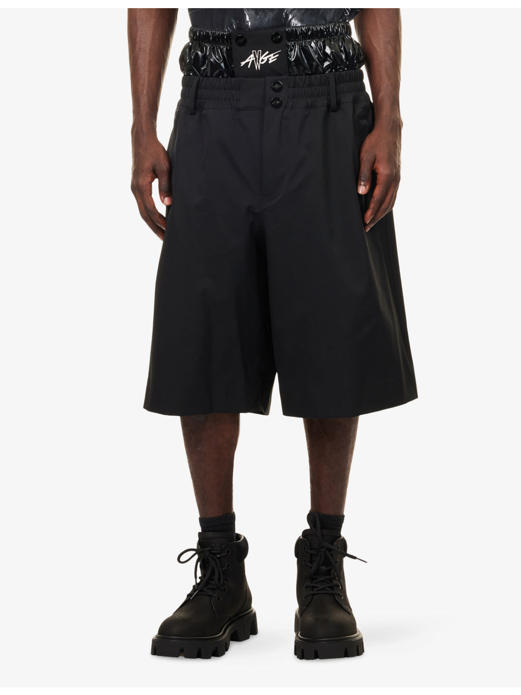 Moncler Genius x Asap Rocky Wide-Leg Shell Shorts - 3