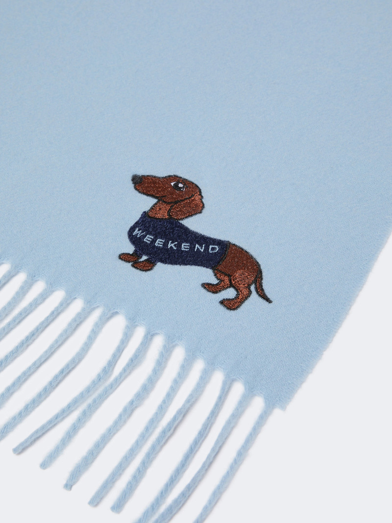 WEEKEND Max Mara Wool and cashmere stole - LIGHT BLUE outlook