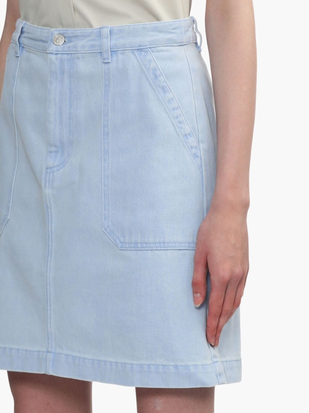 denim mini skirt - 5