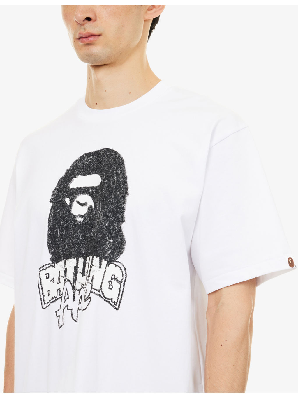 Bape Hand Drawn Ape Graphic-Print Cotton T-Shirt - 5
