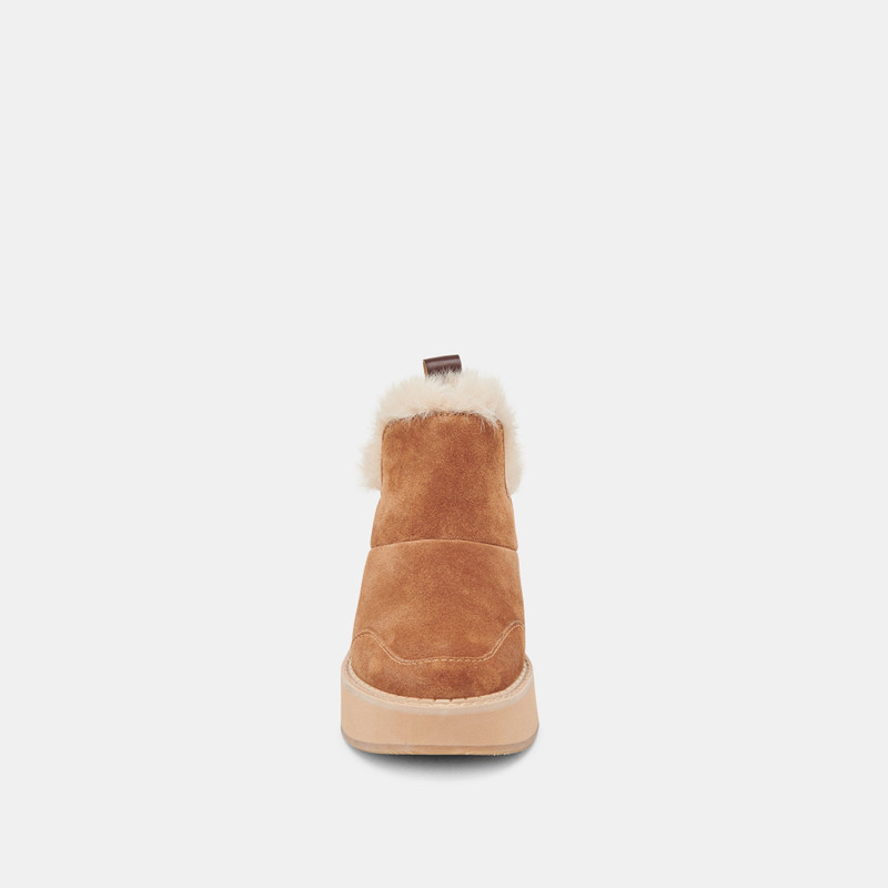 ARDY PLUSH H2O BOOTIES PECAN SUEDE 6