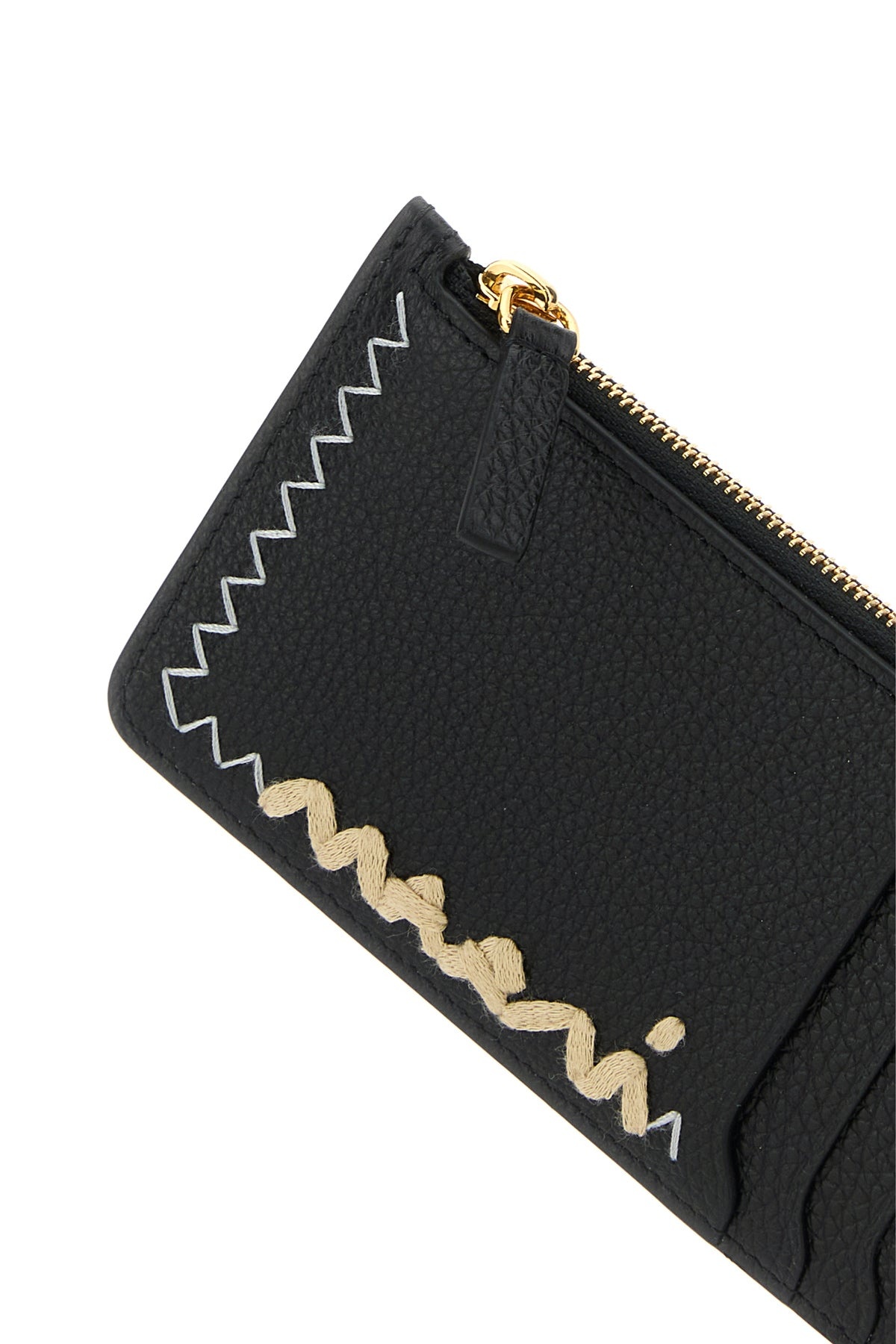 Black leather card holder - 4