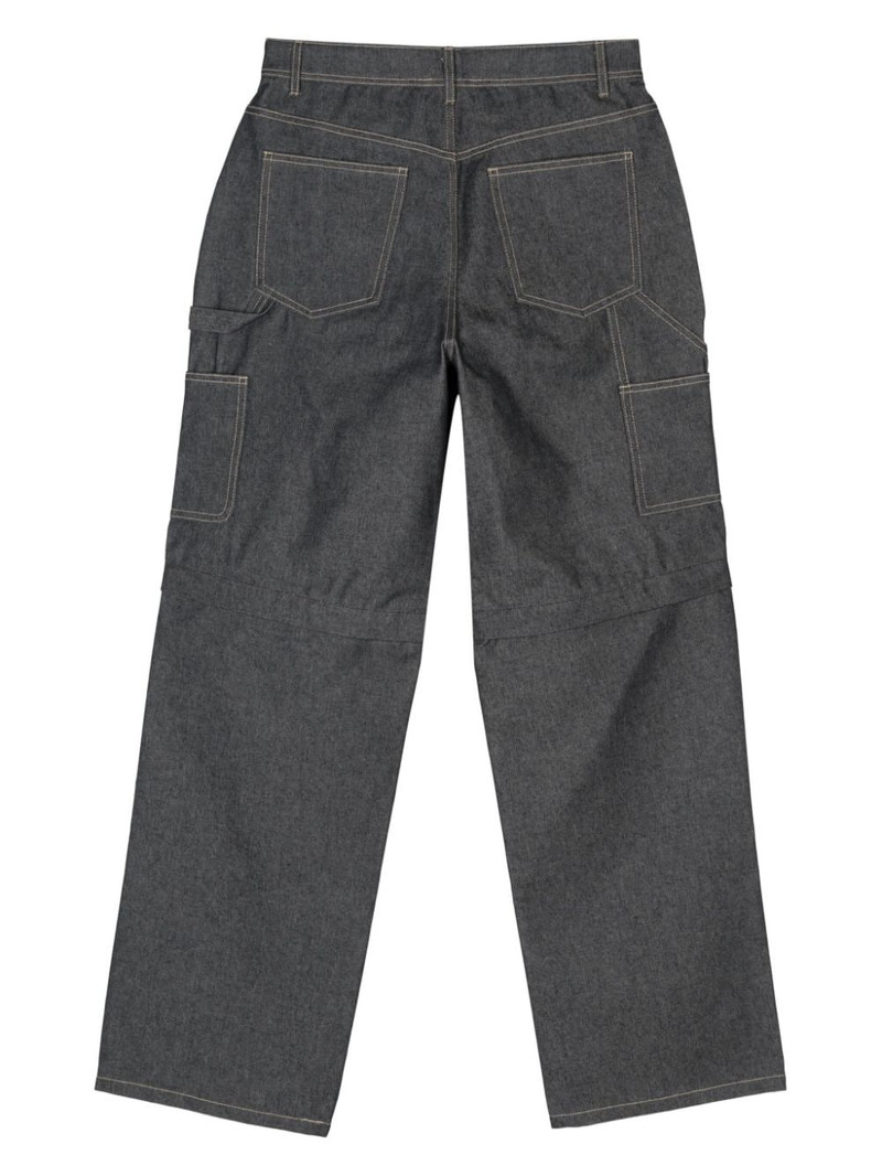 Andersson Bell laser-cut wide-leg jeans outlook