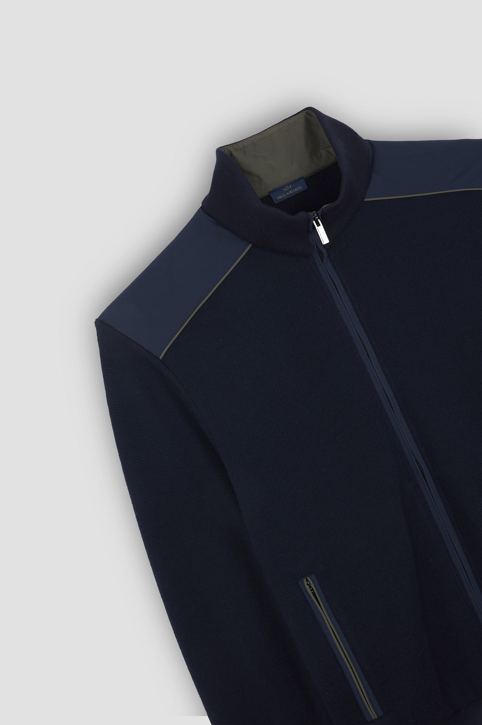 SOFT COOL TOUCH WOOL ZIP-UP SWEATER WITH TYPHOON® PLATINUM DETAILS - 5