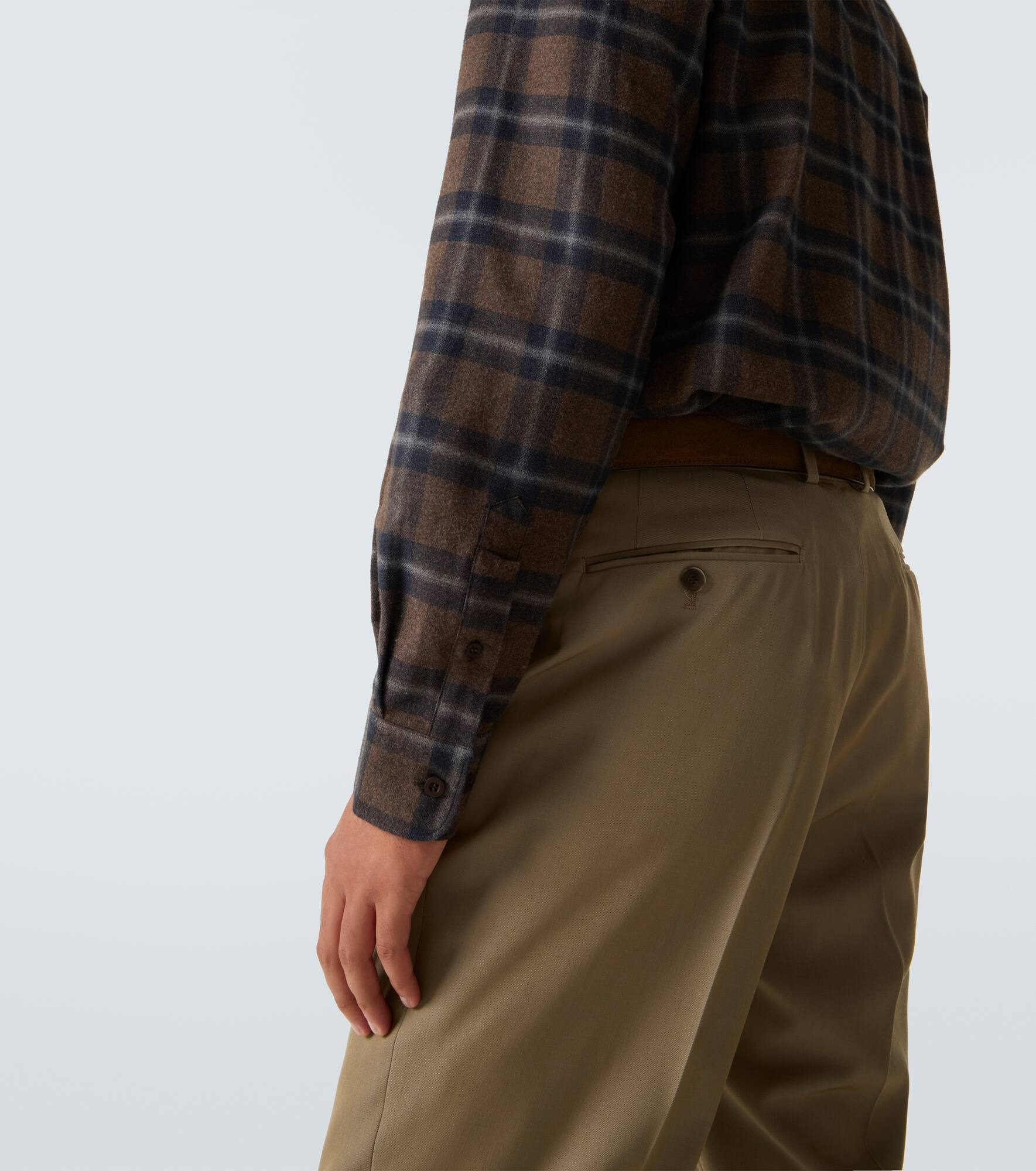 Checked cotton flannel shirt - 6