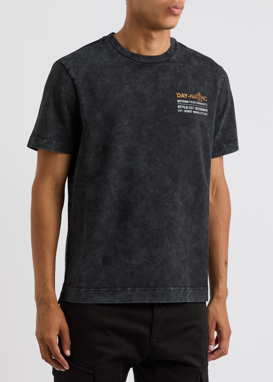 Printed faded cotton T-shirt - 2