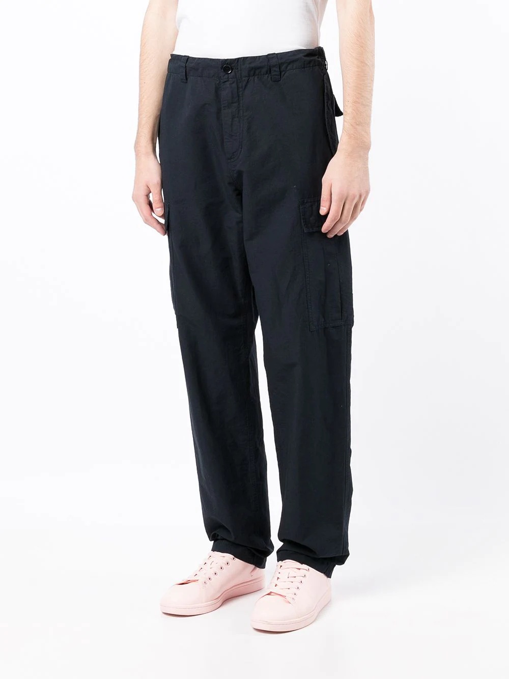 mid-rise cargo trousers - 3