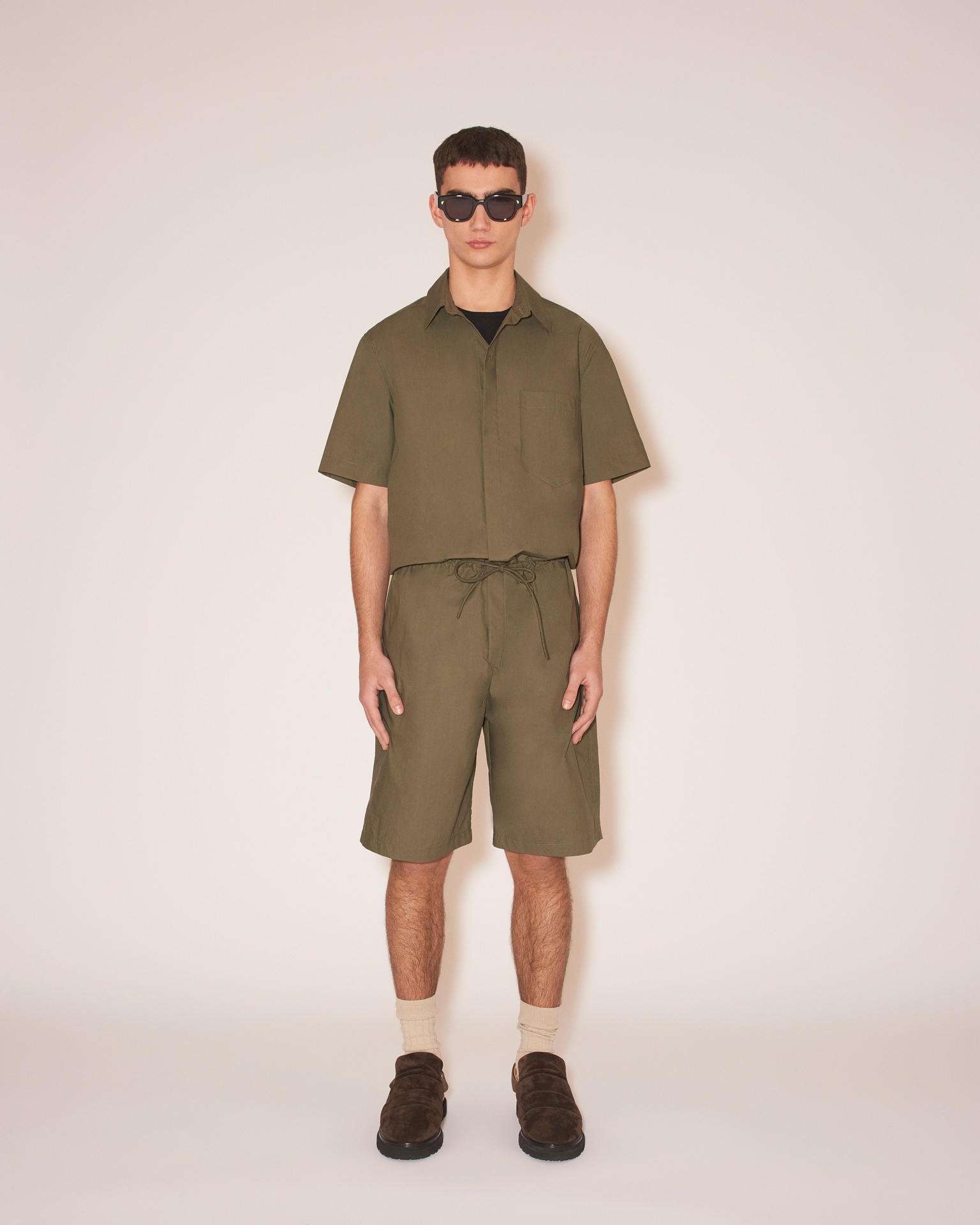BENJA - Poplin jumpsuit - Olive - 3