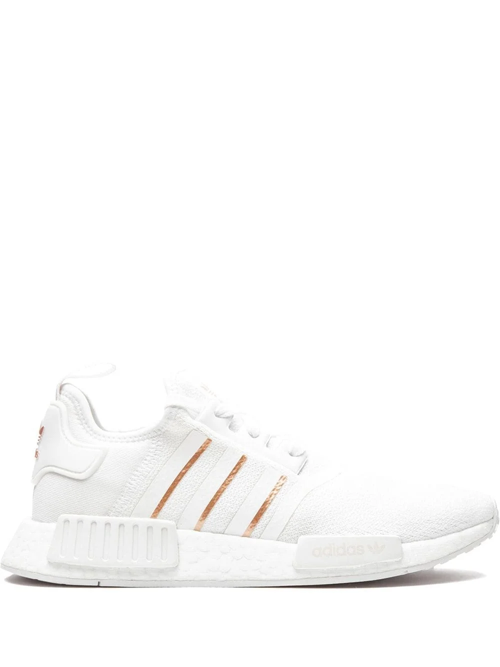 adidas gazelle silver green womens White Smooth Leather Mirage Sneakers main image 0
