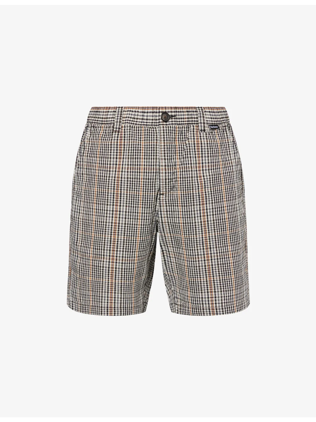 Fife Checked Cotton-And-Linen Shorts - 1