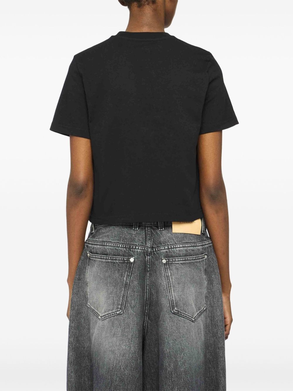 Anchor-embroidered T-shirt - 4